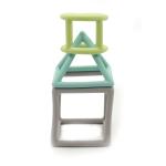 Silicone Geometry Teether FDA Approved Teething Toys For Baby