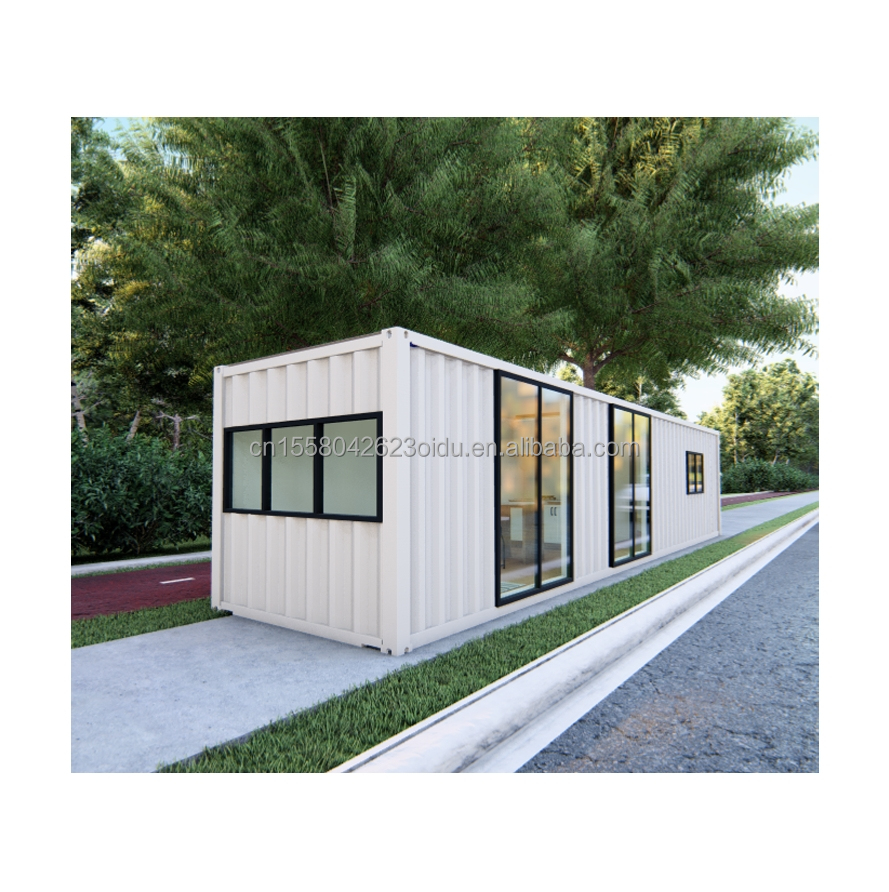 Modern Design Style 40ft Two Bedroom Foldable Container Customized Color and Glass Door for Outdoor Living