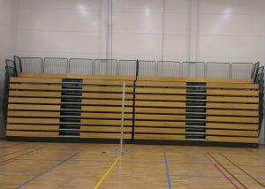 Quality Athletic Venues Retractable Grandstands , Indoor Retractable Seating System wholesale