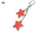 Personalized Star Shaped Keychain For Men , Zinc Alloy Promotional Metal