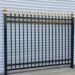 Metal Frame Outdoor Yard Decorative Wrought Iron Houses Gates and Fence Railing