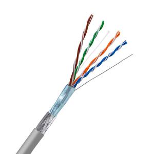 Quality CAT5E SFTP Gray LSZH Jacket 24AWG 100 MHz Ethernet Cable 328FT wholesale