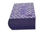 Customizable Purple Gift Box With Debossing For Baby Showers Gift Box