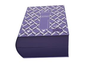 Quality Customizable Purple Gift Box With Debossing For Baby Showers Gift Box wholesale