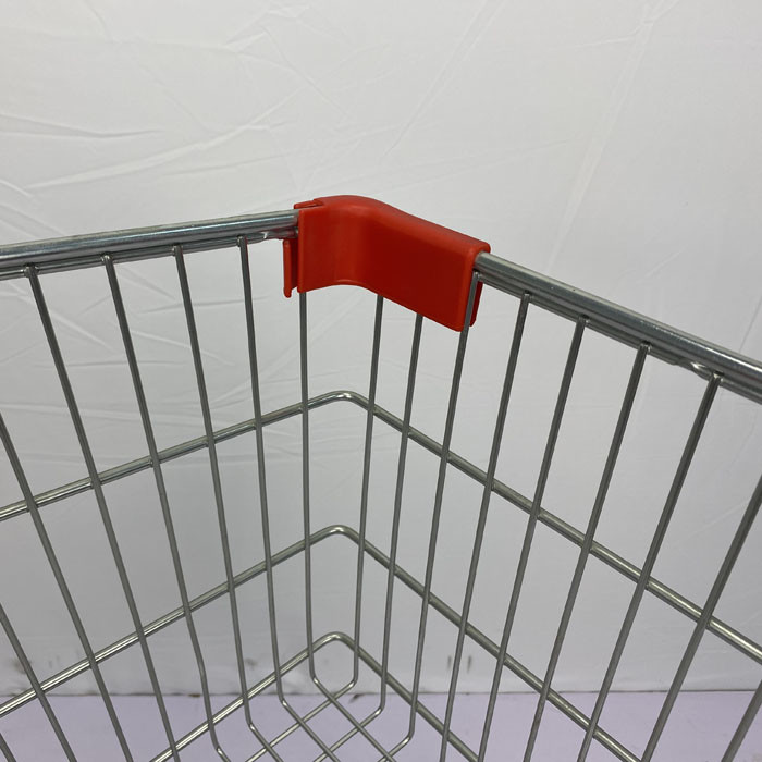 125L Large Capacity Russian Style Supermarket Steel Handcart Grocery Store High-Quality Cart Wholesale