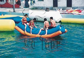 pvc inflatable water toys, totter for water park for kids