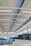 Safety Installation HVLS Ceiling Fans Gearbox Type For Warehouse Ventilation