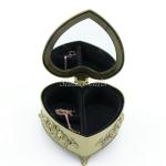 Heart Shaped Jewelry Storage Box Jewelry Box with Mirror