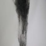 Solid Gray Polyester Staple Fibre 65mm Fire Retardant Colored Fiber