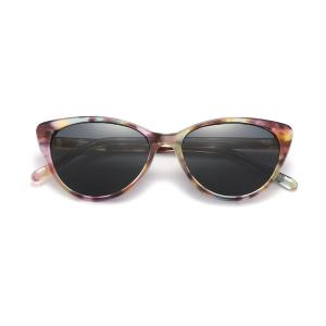 Quality Cateye Round Acetate Sunglasses Anti Glare Oval Sunglasses Womens wholesale