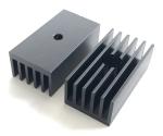 Black Anodized IC PCB Aluminium Heat Sink Profiles For Electronic Components