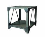 Industrial Style Side Cabinet Metal Iron Material Square Side Table
