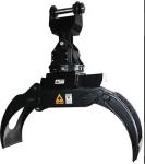 OEM Excavator Hydraulic Log Grapple Rotating For Forestry Machine