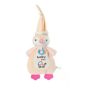Quality 0-3 Years Little Baby Plush Sleep Toys Skin Friendly Duck Elephant Gift Customized wholesale