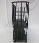 Powder Coated 13L Metal Storage Trolley On Wheels Classical Design
