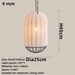 Modern and Minimalist Fabric Chandeliers Restaurants Living Rooms Hotels