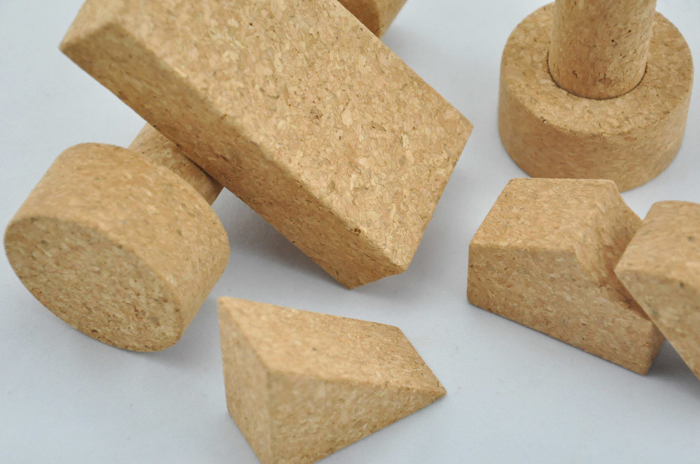 PROP65 Custom Cork Building Blocks Toys Antibacterial Odourless