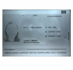 Optical ID Card Reader Hotel Reader Sinosecu OCR MRZ Barcode Passport Scanner Reader