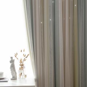 Quality Home Decor Polyester Curtain Fabric Printed Linen Blackout Window wholesale