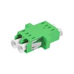 ABS LC LC Duplex Fiber Coupler Singlemode Green RoHS Compliance