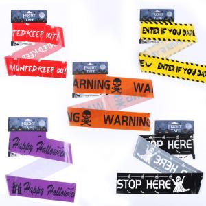 Quality Walking Dead Warning Caution Halloween Decoration Tape Zombie Zone Fright Party wholesale