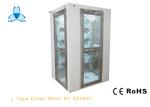 Single Person Cleanroom Air Shower With 90 Degree Corner Doors , 800W Blow Power