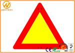 Reflective Triangle Road Signs , Railway / Highway Traffic Signs Customized