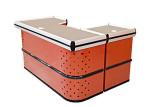 Orange Checkout Counters For Retail Stores / Boutique Cash Wrap Counter