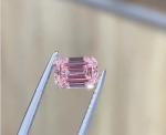 Emerald Loose Lab Grown Pink Diamonds Engagement Ring IGI Certified