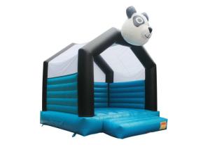 Quality Panda Outdoor Games Inflatable Bounce House Rentals 0.55mm Plato PVC Tarpaulins wholesale