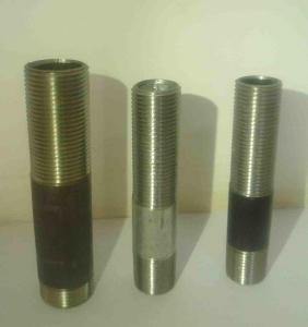Quality black long screwed steel pipe nipples with Russian standard wholesale