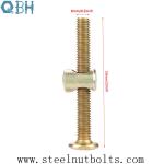 DIN Length 50mm M6 Carbon Steel Connector Bolts with nuts For Furniture