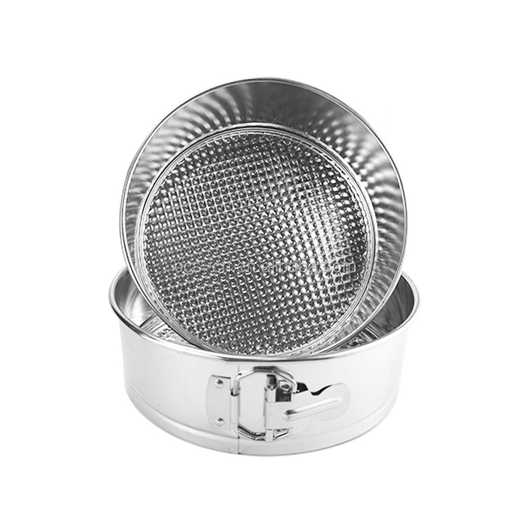 round cake pans for baking removable bottom cake molds bakeware TIN cake baking pans with lock springform pan
