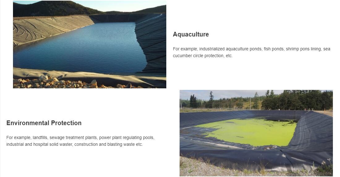 OEM Landfills Smooth HDPE Geomembrane Sheet For Pond Liner