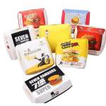 Wholesale custom logo size food grade kraft paper burger packaging box
