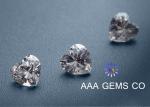Heart Cut 9mm White Moissanite , Loose Moissanite Stones Ri 2.65 - 2.69