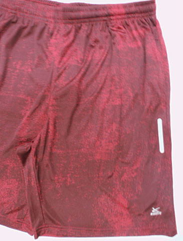 Chenille Embroidery Mens Short Jogger 140gsm Knitting Fabric