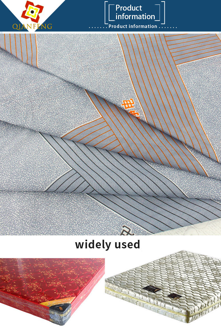 Anti Static Warp Knitted Mattress Fabric Polyester Printed Microfiber Fabric