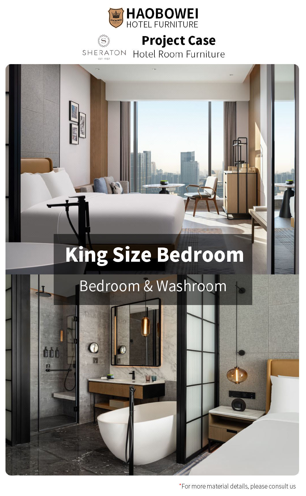 Wholesale Marriott 5 Star Resort Hotel Furniture Bed Headboard China Bedroom Set