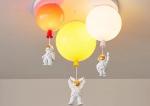 Kids Children Bed Room Pendant Light Colourful Glass Balloon Led Ceiling Lamp
