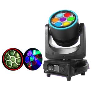 Quality 7PCS 40W RGBW 4 In1 LED Zoom Bee Eye Moving Head Light With Auxiliary Light Dj Disco Stage Party Lights wholesale