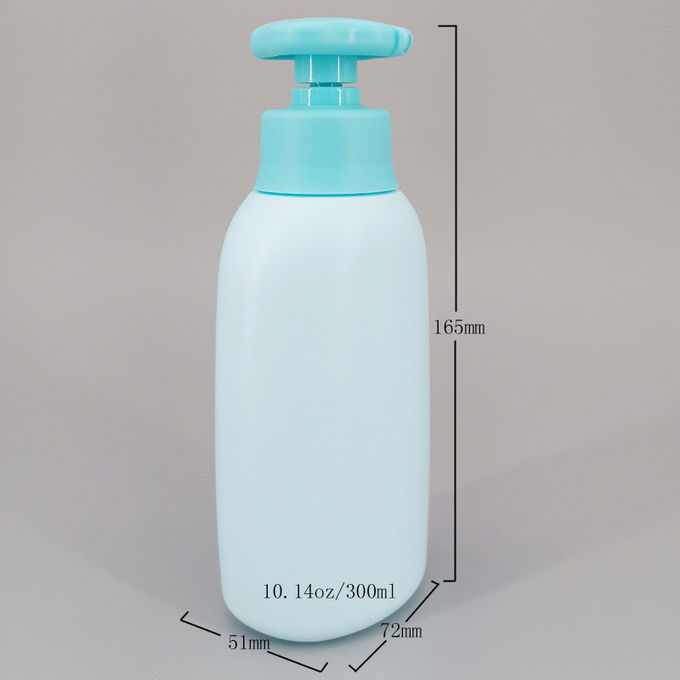 Blue Bathroom HDPE 10.14oz Eco Friendly Lotion Bottles