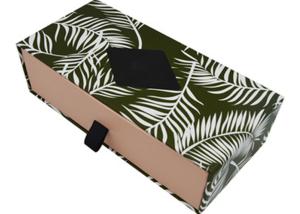 Quality Drawer Chipboard Gift Boxes , 4 Inch Gift Boxes Brand Packaging Printing Black Logo Hot Stamping wholesale