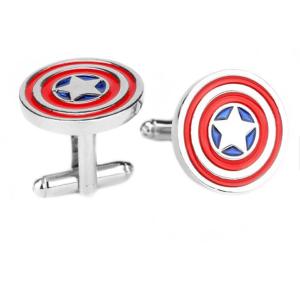 Quality High quality promotional soft enamel fashion custom men metal cuff links wholesale