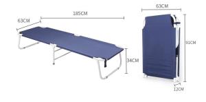 Quality Aluminium And Steel Tube Single Folding Medical Bed / Military Camping Bed wholesale