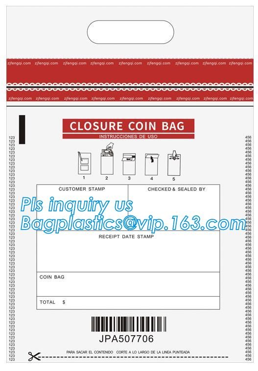 Opaque Tamper Evident Sealing Plastic Bank Money Steb Security Bag / Custom Self Adhesive Plastic Courier Bag, bagease