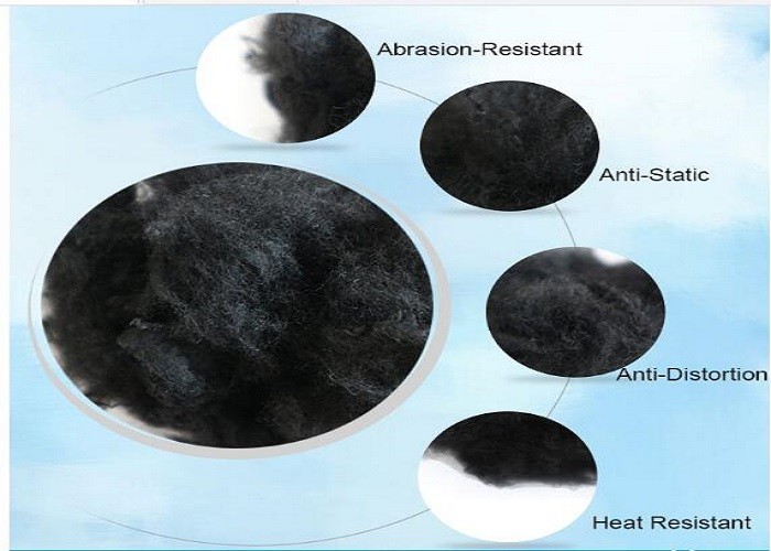 Anti Static 38mm Recycled Polyester Fiber Abrasion Resistant For Ring Frame Spinning
