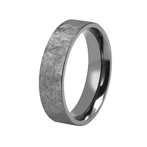 Fashion Men Tungsten Ring Engagement Wedding Bands Black Tungsten Carbide Brushed Ring
