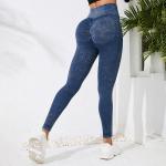 No embarrassing line yoga pants women high waist hip lift peach hip elastic