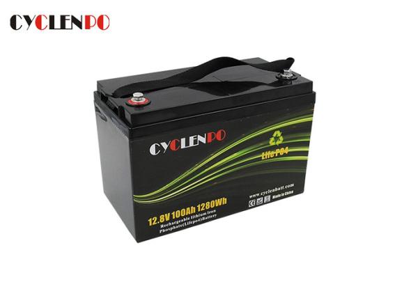 12v 100ah Deep Cycle Lifepo4 Battery For RV Marine / Solar Energy Storage 4S1P